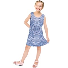 Boho Pattern Style Graphic Vector Kids  Tunic Dress by Sobalvarro