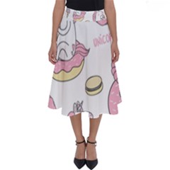 Unicorn Seamless Pattern Background Vector (1) Perfect Length Midi Skirt by Sobalvarro