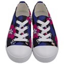 Vector Seamless Flower And Leaves Pattern Kids  Low Top Canvas Sneakers View1
