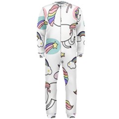 Cute Unicorns With Magical Elements Vector Onepiece Jumpsuit (men)  by Sobalvarro