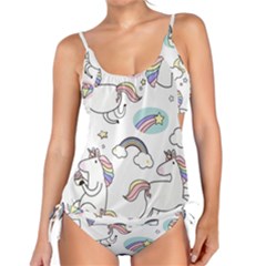 Cute Unicorns With Magical Elements Vector Tankini Set by Sobalvarro