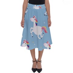 Unicorn Seamless Pattern Background Vector (2) Perfect Length Midi Skirt by Sobalvarro
