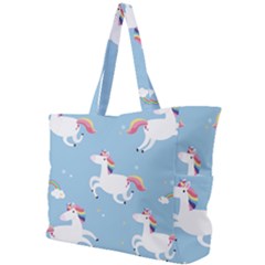 Unicorn Seamless Pattern Background Vector (2) Simple Shoulder Bag by Sobalvarro
