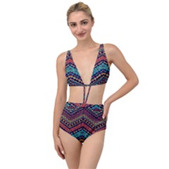 Ethnic  Tied Up Two Piece Swimsuit by Sobalvarro