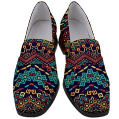 Ethnic  Women s Chunky Heel Loafers by Sobalvarro