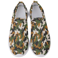 Vector Seamless Military Camouflage Pattern Seamless Vector Abstract Background Men s Slip On Sneakers by Vaneshart