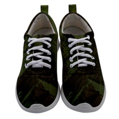 Camouflage Brush Strokes Background Women Athletic Shoes by Vaneshart