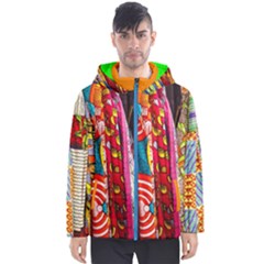 African Fabrics Men s Hooded Puffer Jacket by dlmcguirt