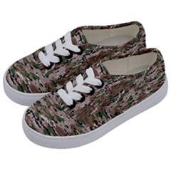Fabric Camo Protective Kids  Classic Low Top Sneakers by HermanTelo