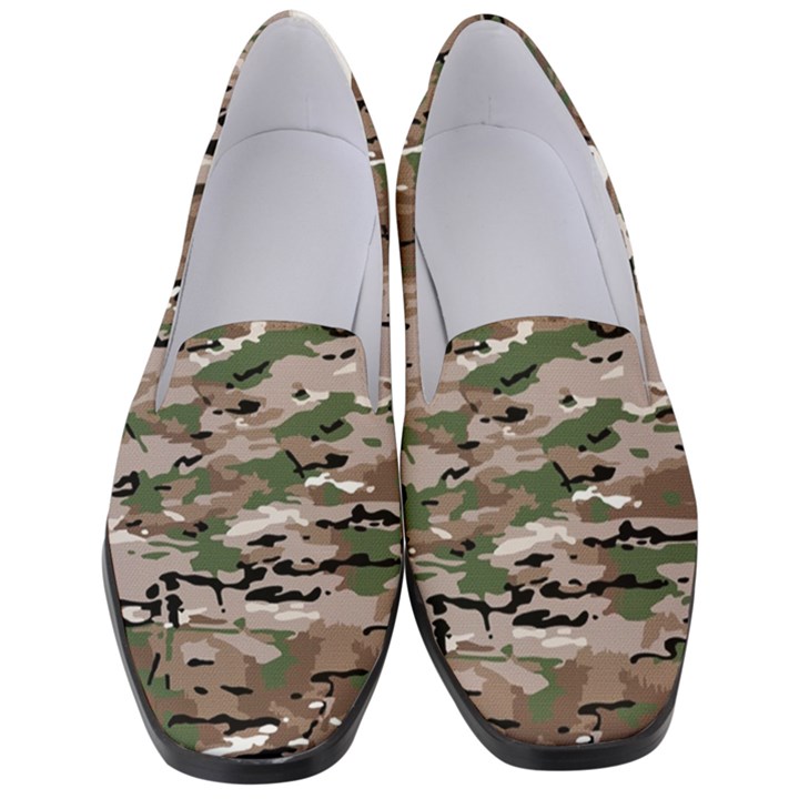 Fabric Camo Protective Women s Classic Loafer Heels