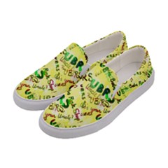 Ubrs Yellow Women s Canvas Slip Ons by Rokinart