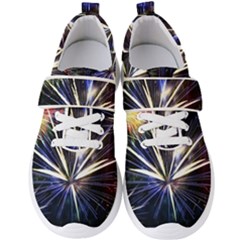 Fireworks Rocket Night Lights Men s Velcro Strap Shoes