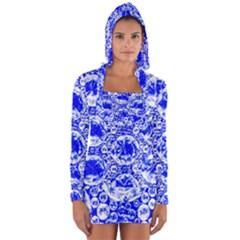 Cut Glass Beads Long Sleeve Hooded T-shirt by essentialimage