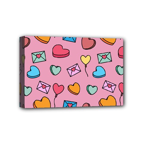 Candy Pattern Mini Canvas 6  X 4  (stretched) by Sobalvarro