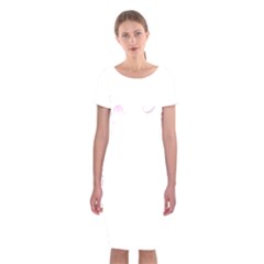 Candy Pattern Classic Short Sleeve Midi Dress by Sobalvarro