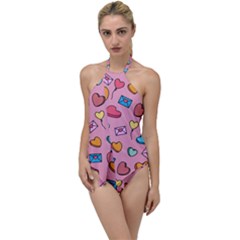 Candy Pattern Go With The Flow One Piece Swimsuit by Sobalvarro