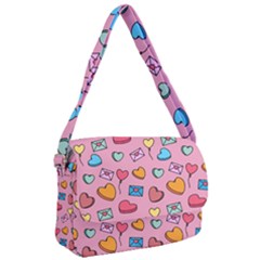 Candy Pattern Courier Bag by Sobalvarro