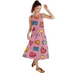 Candy Pattern Summer Maxi Dress by Sobalvarro