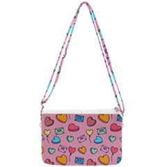 Candy Pattern Double Gusset Crossbody Bag by Sobalvarro