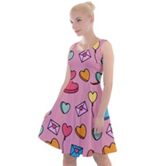 Candy Pattern Knee Length Skater Dress by Sobalvarro