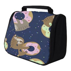 Cute Sloth With Sweet Doughnuts Full Print Travel Pouch (small) by Sobalvarro