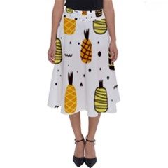 Pineapples Perfect Length Midi Skirt by Sobalvarro