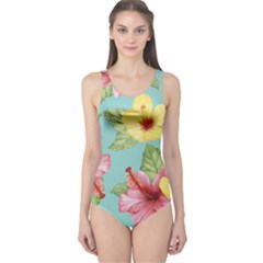 Hibiscus One Piece Swimsuit by Sobalvarro