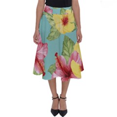 Hibiscus Perfect Length Midi Skirt by Sobalvarro