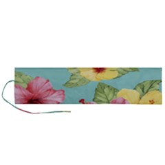 Hibiscus Roll Up Canvas Pencil Holder (l) by Sobalvarro