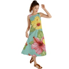 Hibiscus Summer Maxi Dress by Sobalvarro
