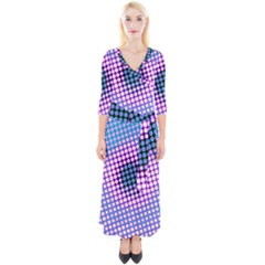 Spots 2223 Quarter Sleeve Wrap Maxi Dress by impacteesstreetwearsix