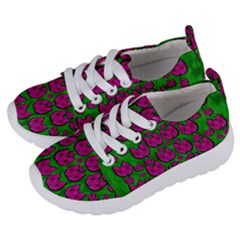 Sweet Flower Cats  In Nature Style Kids  Lightweight Sports Shoes by pepitasart