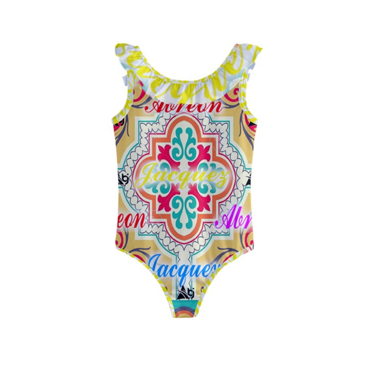 Floral Kids  Frill Swimsuit