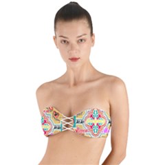 Floral Twist Bandeau Bikini Top