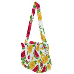 Watermelon Pattern Se Fruit Summer Rope Handles Shoulder Strap Bag by Vaneshart