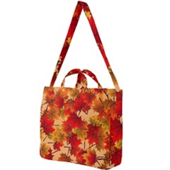 Wallpaper Background Autumn Fall Square Shoulder Tote Bag by Vaneshart