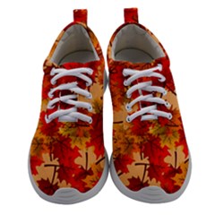 Wallpaper Background Autumn Fall Women Athletic Shoes by Vaneshart