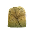 Leaves Design Pattern Nature Drawstring Pouch (Large)