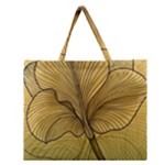 Leaves Design Pattern Nature Zipper Large Tote Bag