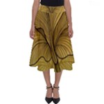 Leaves Design Pattern Nature Perfect Length Midi Skirt