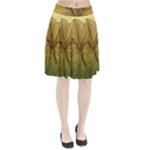 Leaves Design Pattern Nature Pleated Skirt
