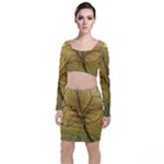 Leaves Design Pattern Nature Top and Skirt Sets