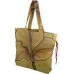 Leaves Design Pattern Nature Drawstring Tote Bag