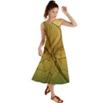Leaves Design Pattern Nature Summer Maxi Dress