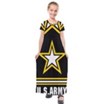 Logo of United States Army Kids  Short Sleeve Maxi Dress