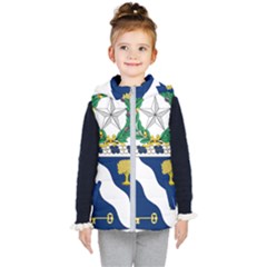 Coat Of Arms Of United States Army 143rd Infantry Regiment Kids  Hooded Puffer Vest by abbeyz71