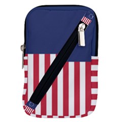 Betsy Ross Flag Usa America United States 1777 Thirteen Colonies Vertical Belt Pouch Bag (large) by snek