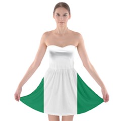 Flag Of Nigeria Strapless Bra Top Dress by abbeyz71