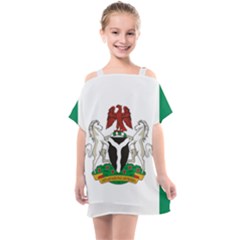Flag Of Nigeria  Kids  One Piece Chiffon Dress by abbeyz71