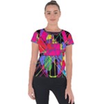 Club Fitstyle Fitness by Traci K Short Sleeve Sports Top 